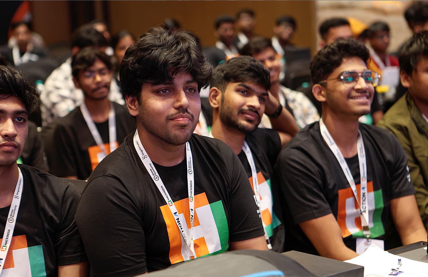 Participants at a HackIndia event