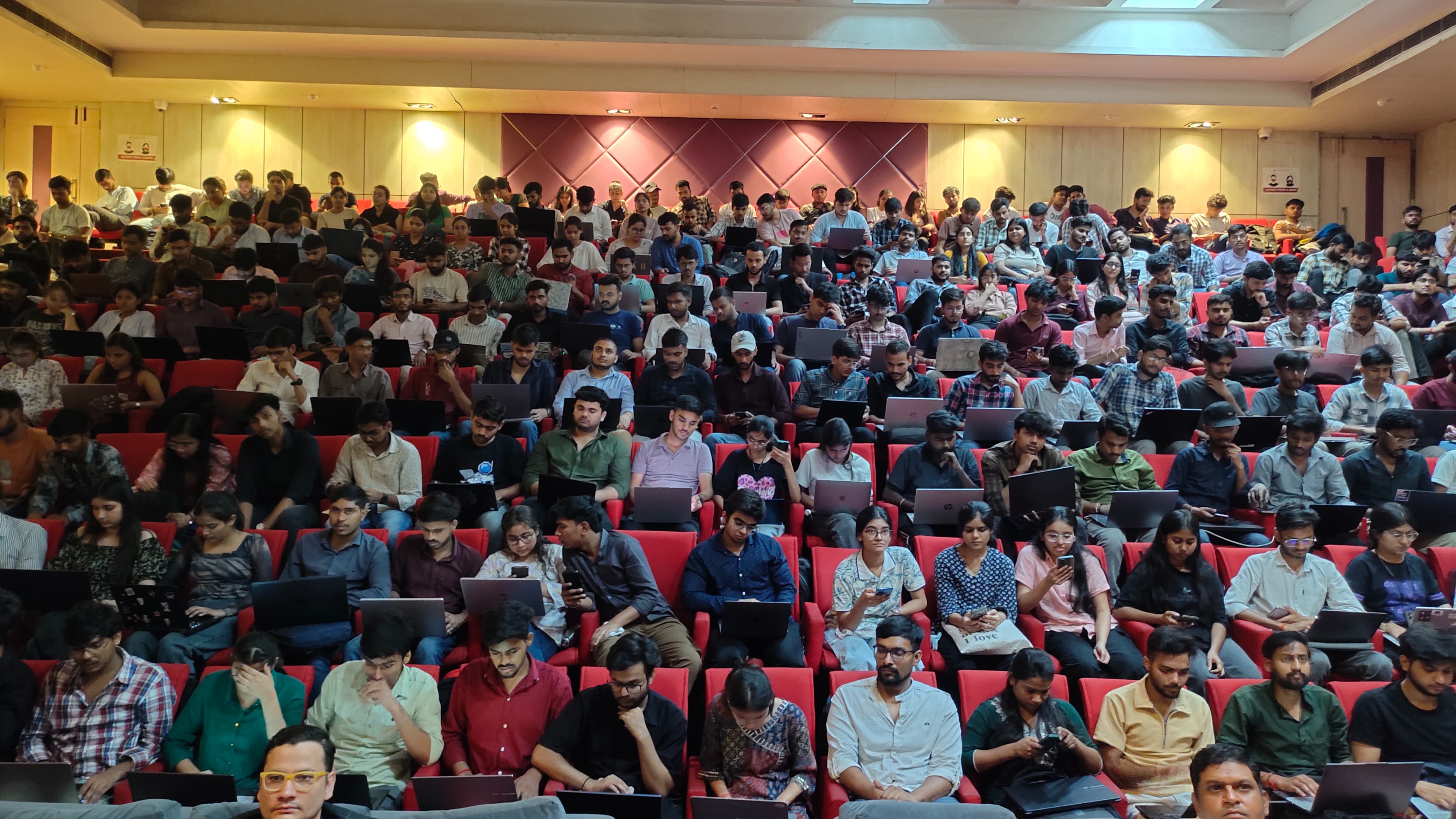 Packed hackathon hall